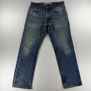 Vintage Y2K Levis 505 Jeans Mens Sz 33x30 Regular Straight Fit Medium Wash Denim